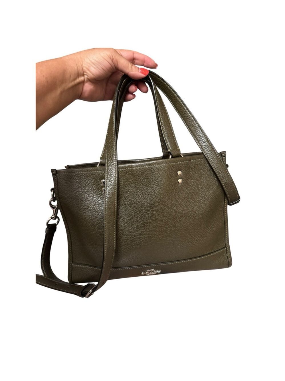 Coach Dempsey Carryall in Pebble Leather
